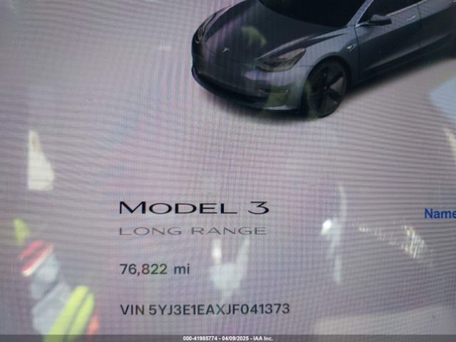 5YJ3E1EAXJF041373 Tesla Model 3 Long Range/mid Range