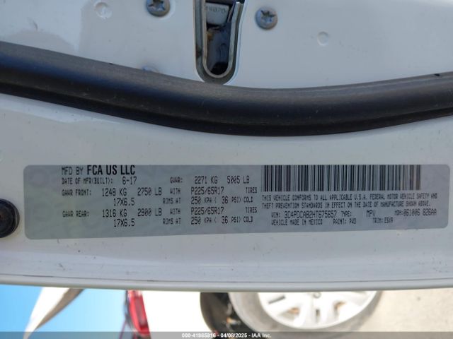 3C4PDCAB2HT675657 Dodge JOURNEY SE