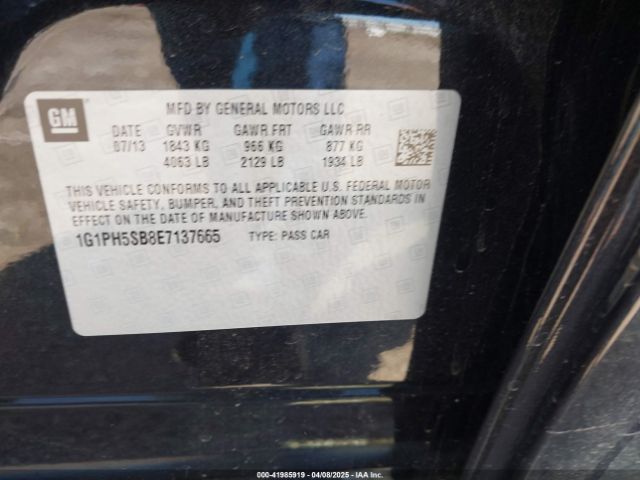 1G1PH5SB8E7137665 Chevrolet Cruze Eco Auto