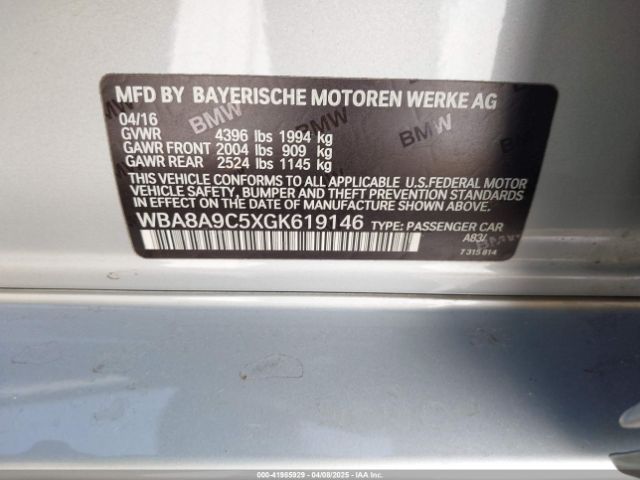 WBA8A9C5XGK619146 BMW 320i