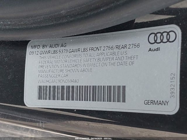 2013 AUDI A6 WAUHGAFC9DN059480 Photo 8