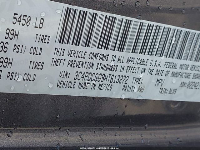 3C4PDCGG9HT613272 Dodge Journey Crossroad Plus