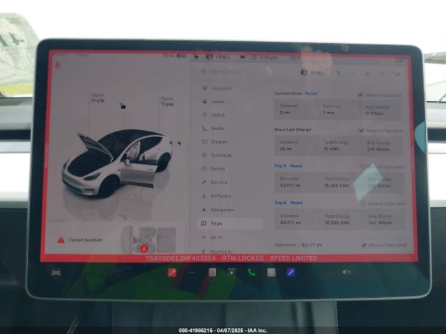 7SAYGDEE2NF403354 Tesla Model Y Long Range Dual Motor All-wheel Drive