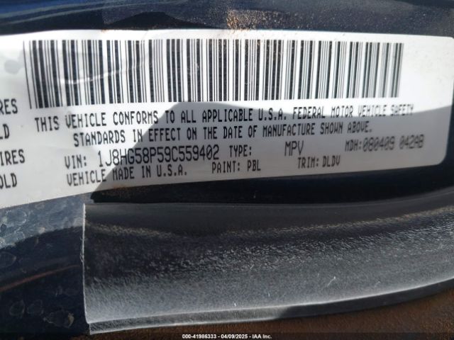 2009 JEEP COMMANDER 1J8HG58P59C559402 Photo 8