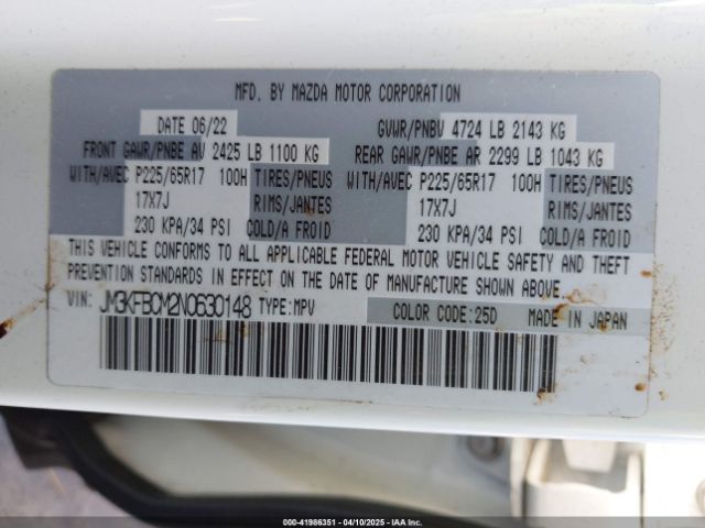 JM3KFBCM2N0630148 Mazda Cx-5 2.5 S Preferred