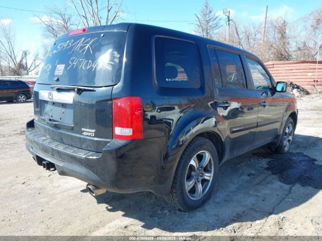 5FNYF4H34FB025193 Honda PILOT SE