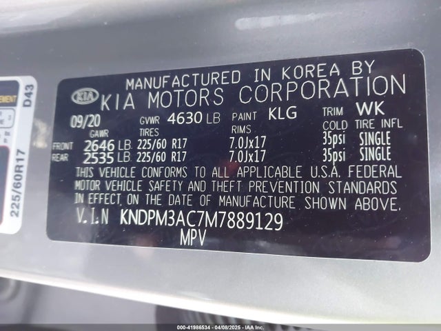 KIA Sportage Lx 2021 KNDPM3AC7M7889129 Image 9