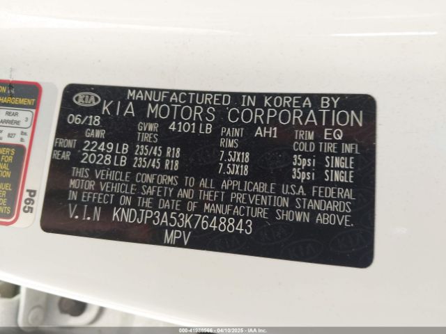 KNDJP3A53K7648843 KIA SOUL +