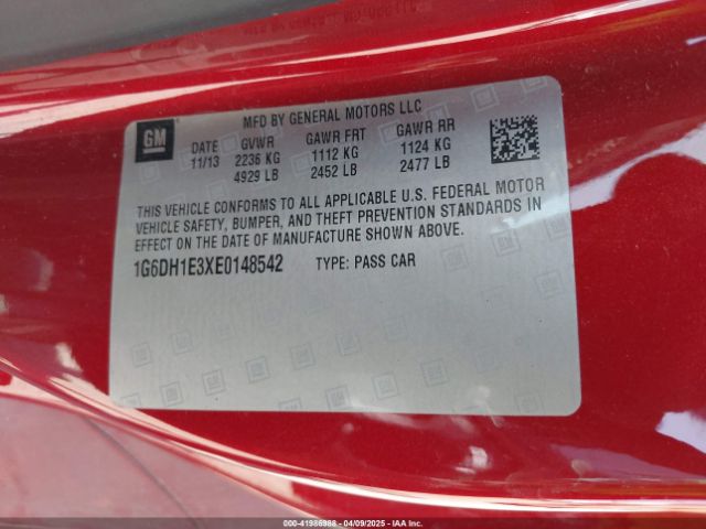 1G6DH1E3XE0148542 Cadillac Cts Premium