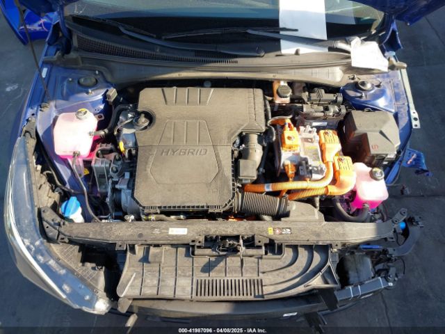 KMHLM4AJ1PU073473 Hyundai Elantra Hybrid Blue