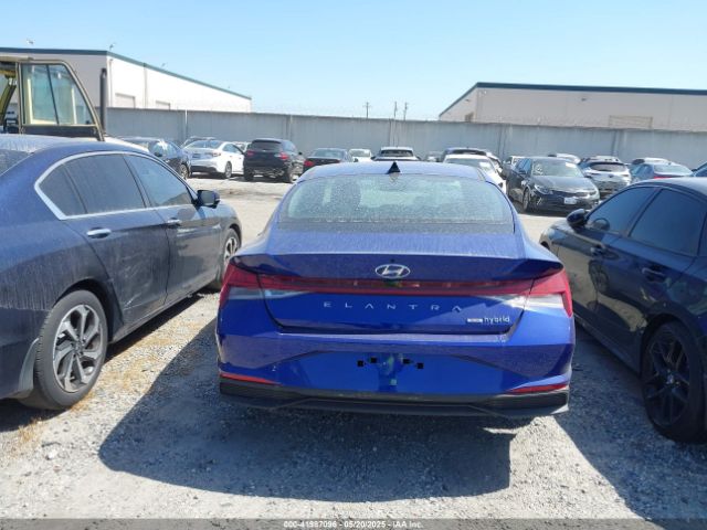 KMHLM4AJ1PU073473 Hyundai Elantra Hybrid Blue