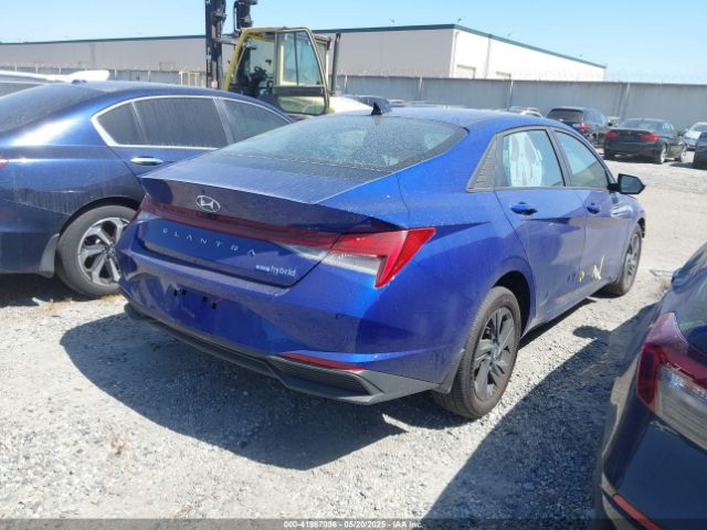 KMHLM4AJ1PU073473 Hyundai Elantra Hybrid Blue