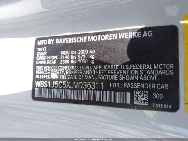 WBS1J5C5XJVD36311 BMW M2