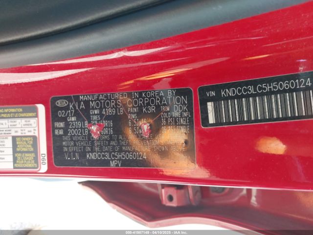 KNDCC3LC5H5060124 KIA NIRO EX