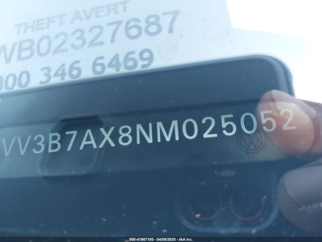 3VV3B7AX8NM025052 Volkswagen Tiguan 2.0t Se