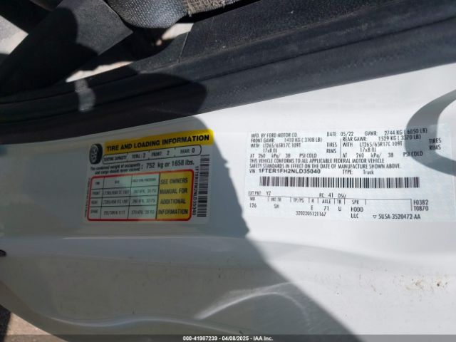 2022 FORD RANGER 1FTER1FH2NLD35040 Photo 8