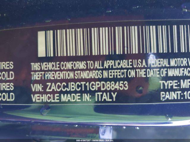ZACCJBCT1GPD88453 Jeep Renegade Trailhawk