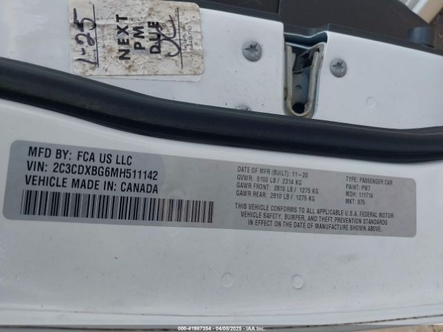 2021 DODGE CHARGER 2C3CDXBG6MH511142 Photo 8