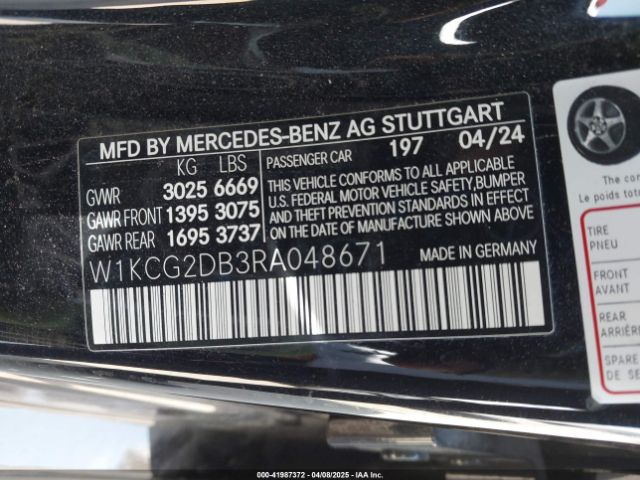 W1KCG2DB3RA048671 Mercedes-Benz EQS 450+