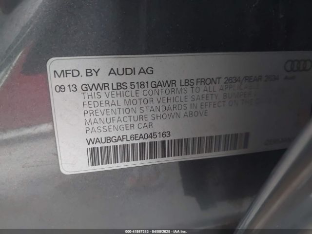 WAUBGAFL6EA045163 Audi S4 3.0t Premium Plus