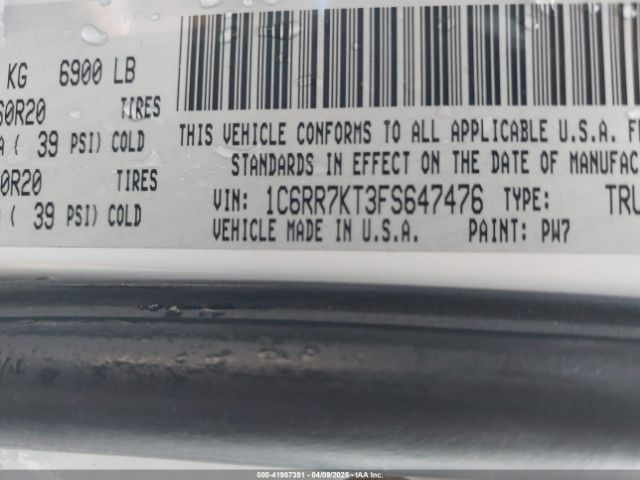 1C6RR7KT3FS647476 RAM 1500 Express