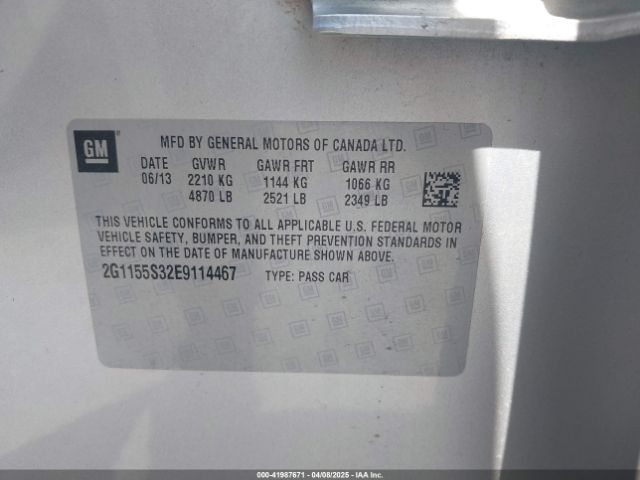 2G1155S32E9114467 Chevrolet IMPALA 2LZ