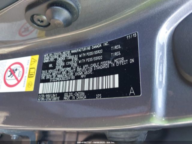 2T2ZZMCA3GC004189 Lexus RX