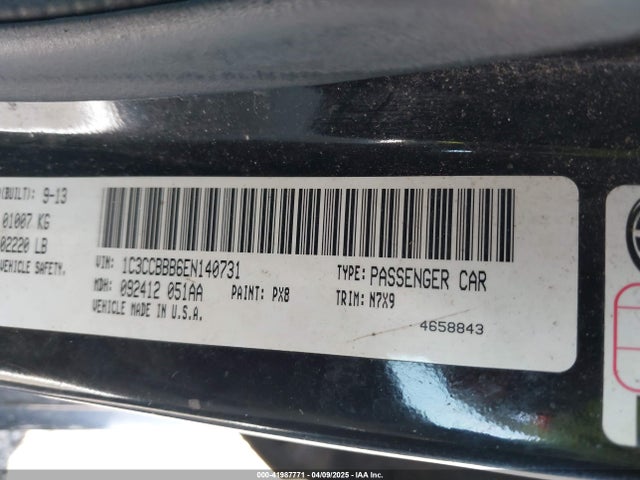 Chrysler 200 Touring 2014 1C3CCBBB6EN140731 Image 9