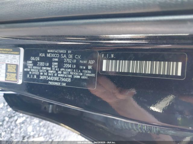 3KPF54AD9RE794408 KIA Forte Gt-line