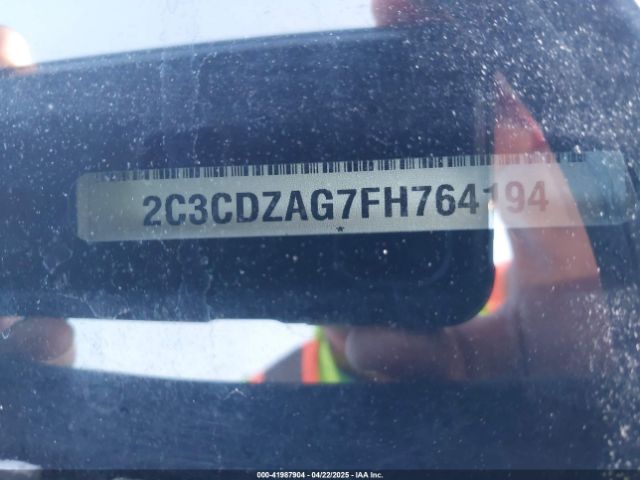 2C3CDZAG7FH764194 Dodge Challenger Sxt