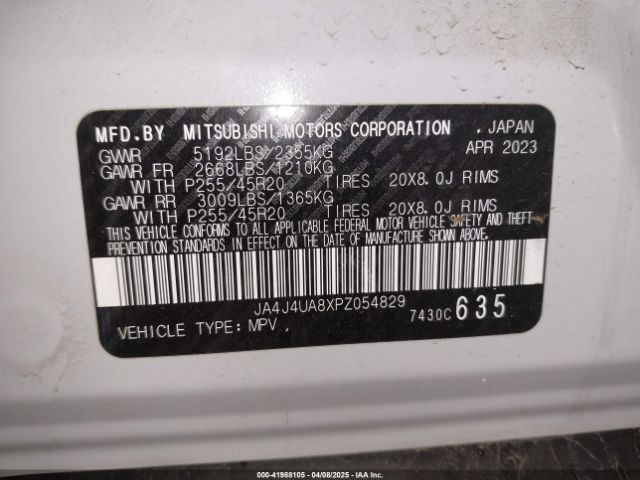 2023 MITSUBISHI OUTLANDER JA4J4UA8XPZ054829 Photo 8