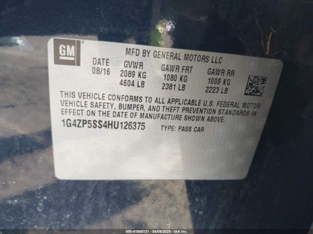 1G4ZP5SS4HU126375 Buick Lacrosse Essence