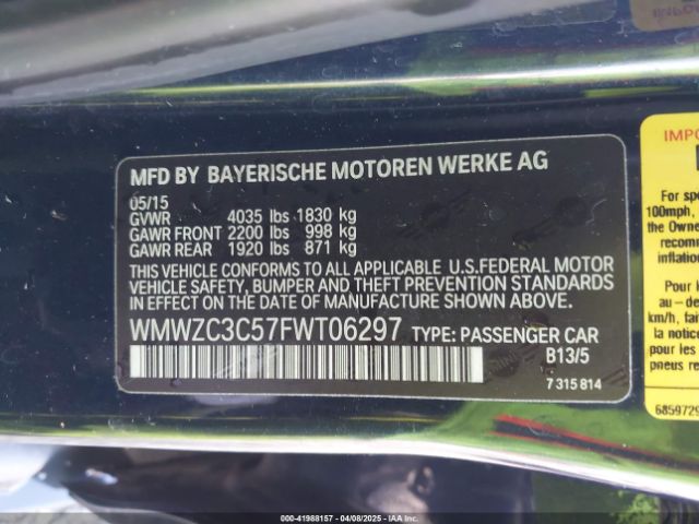2015 MINI COUNTRYMAN WMWZC3C57FWT06297 Photo 8