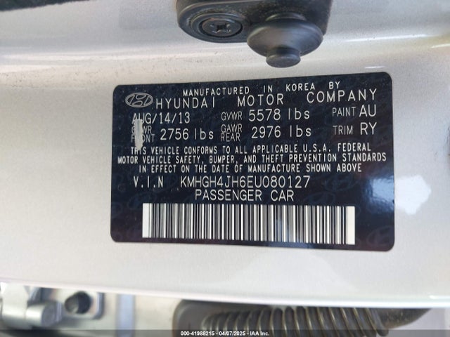 KMHGH4JH6EU080127 Hyundai Equus Signature