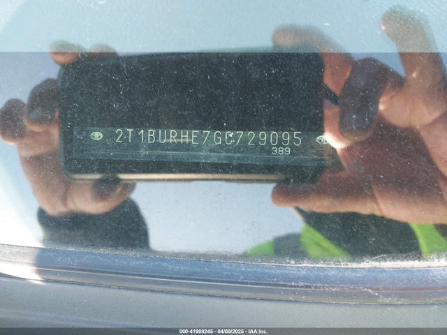 2T1BURHE7GC729095 Toyota COROLLA LE