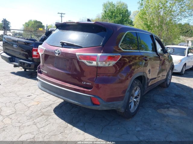5TDBKRFH2FS176834 Toyota Highlander Le Plus V6