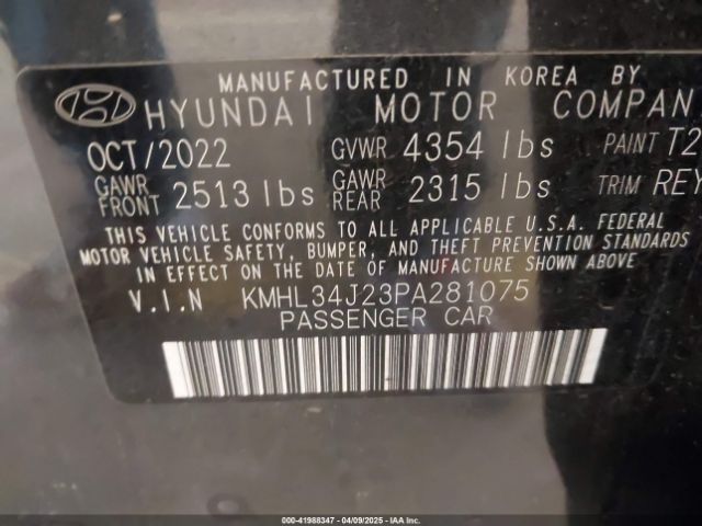 KMHL34J23PA281075 Hyundai Sonata Limited