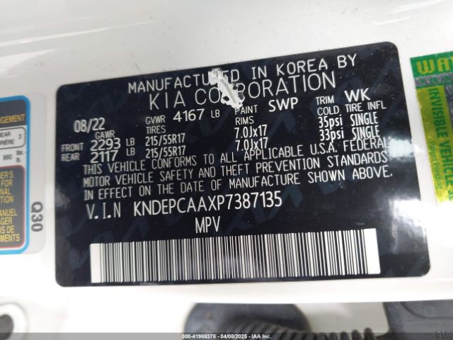 KNDEPCAAXP7387135 KIA Seltos Lx