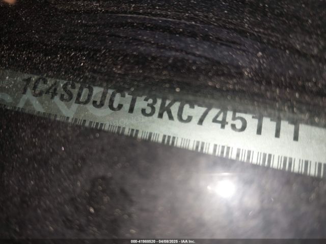 1C4SDJCT3KC745111 Dodge Durango R/t