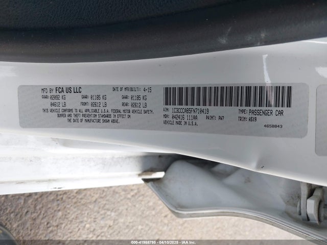 1C3CCCAB5FN710419 Chrysler 200 Limited