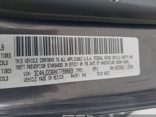 3C4NJDDB0KT799869 Jeep Compass Trailhawk 4x4