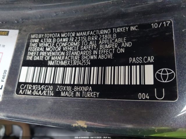 NMTKHMBX3JR042534 Toyota C-HR XLE