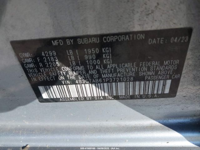 4S3GTAB61P3721028 Subaru Impreza Base 5-door