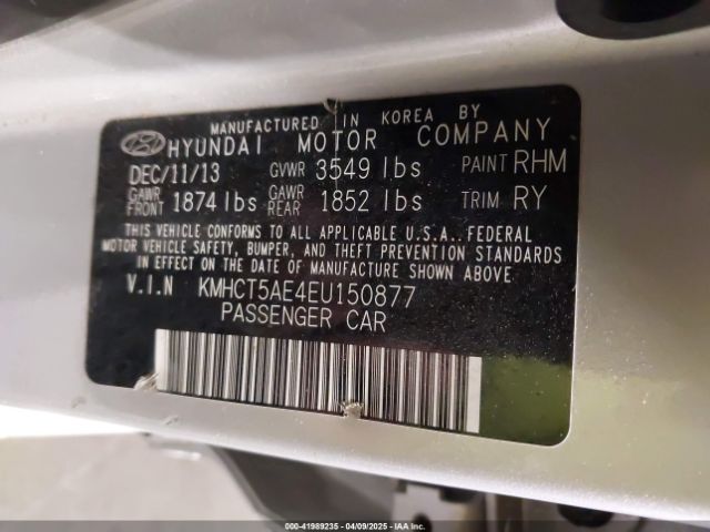 KMHCT5AE4EU150877 Hyundai ACCENT GS