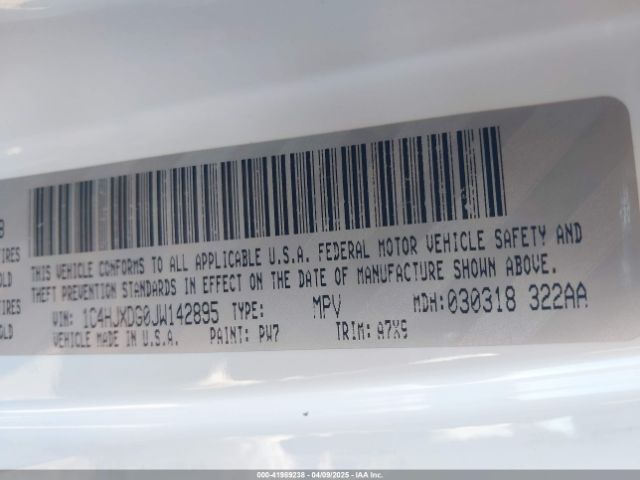 1C4HJXDG0JW142895 Jeep Wrangler Unlimited Sport S 4x4
