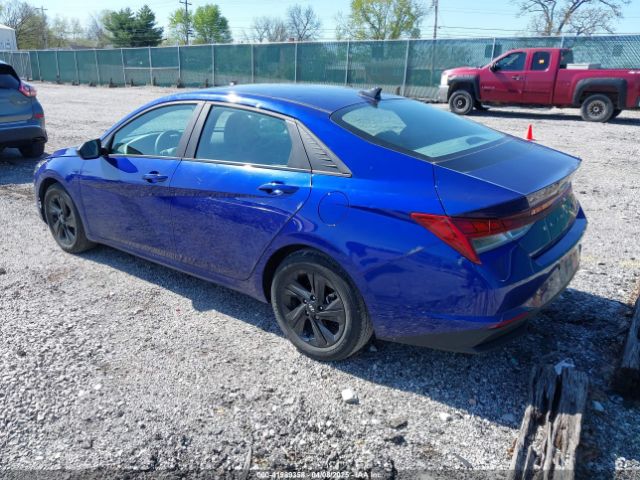 KMHLM4AJ0PU052419 Hyundai Elantra Hybrid Blue
