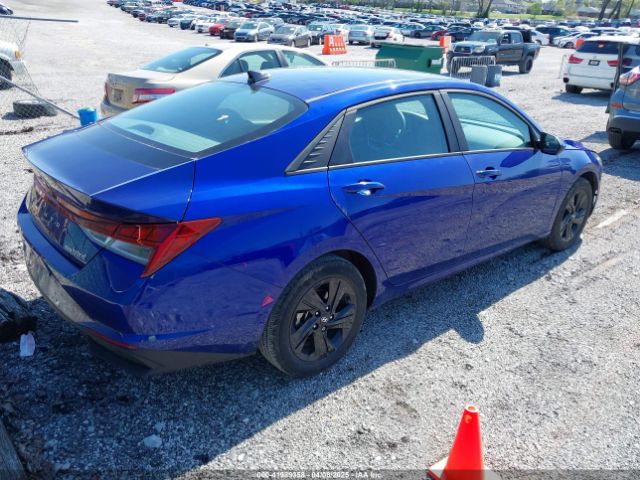 KMHLM4AJ0PU052419 Hyundai Elantra Hybrid Blue
