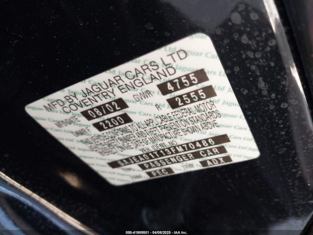 2003 JAGUAR S-TYPE SAJEA01T13FM70486 Photo 8