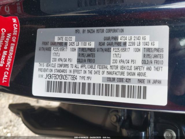 JM3KFBCM3N0577864 Mazda Cx-5 2.5 S Preferred