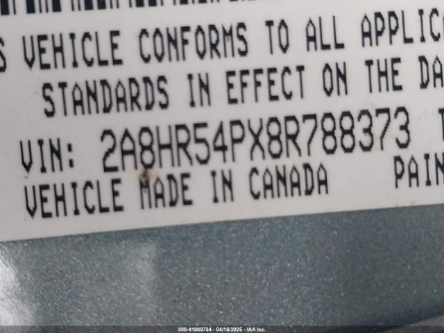2008 CHRYSLER TOWN & COUNTRY 2A8HR54PX8R788373 Photo 8